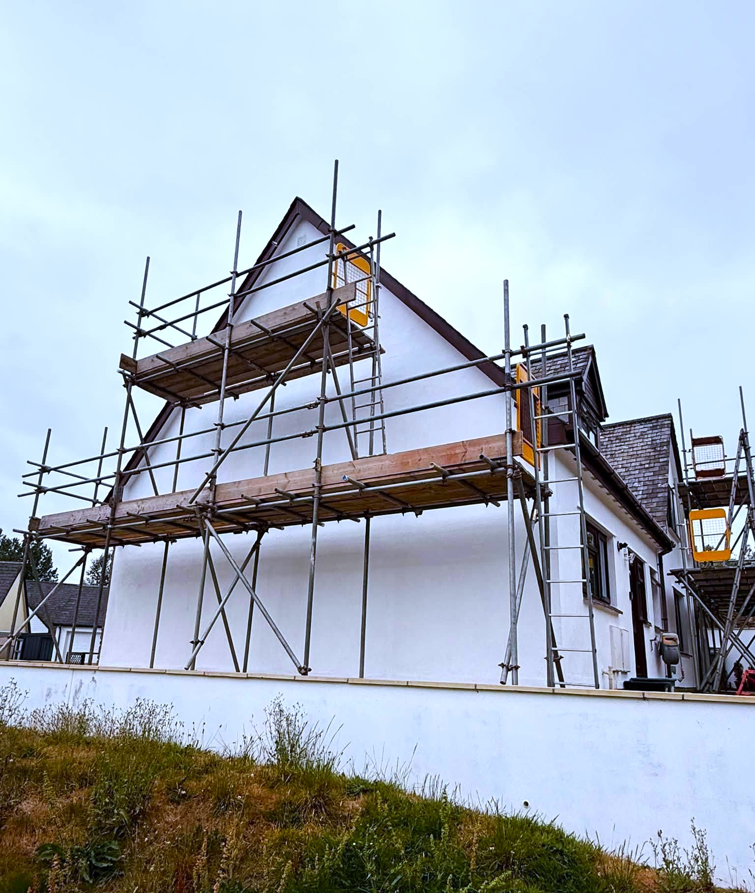 Lime rendering North Devon
